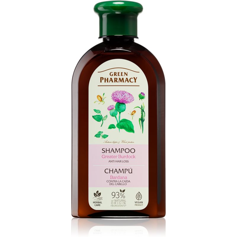 Green Pharmacy Hair Care Greater Burdock șampon impotriva caderii parului 350 ml
