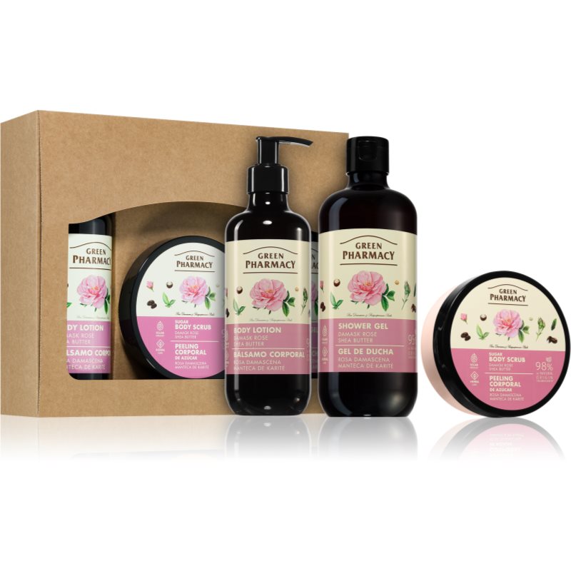 Green Pharmacy Damask Rose & Shea Butter SET set cadou