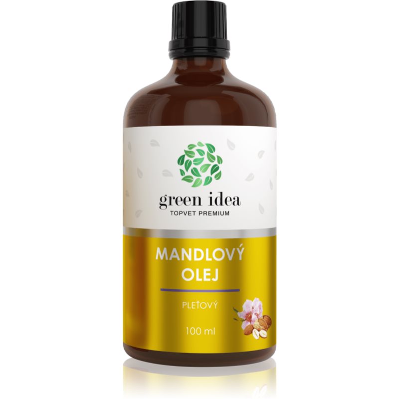 Green Idea Topvet Premium Almond oil ulei facial presat la rece 100 ml