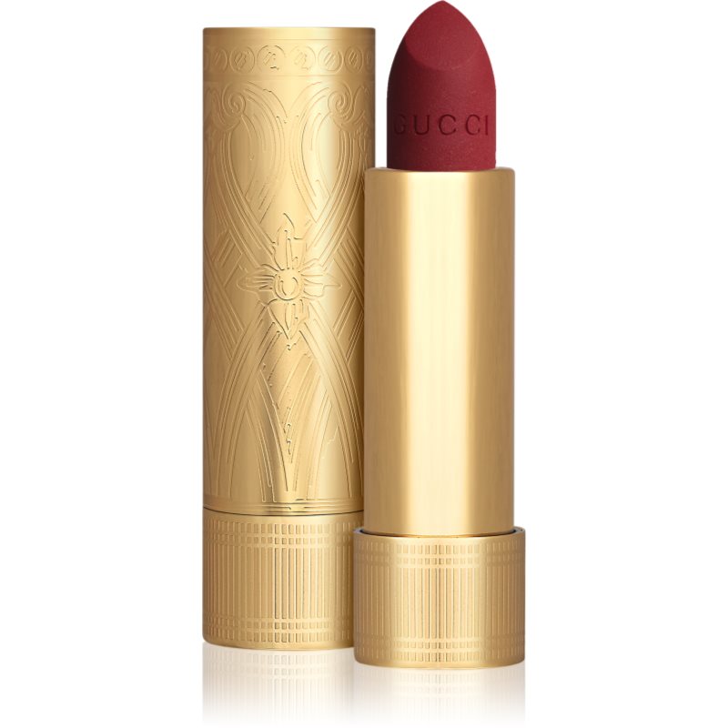 Gucci Gucci Beauty Rouge à Lèvres Matte Lipstick ruj mat culoare 504 Myra Crimson 3.5 g