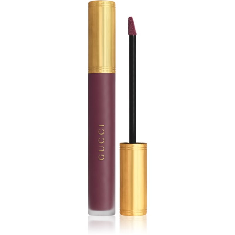 Gucci Gucci Beauty Rouge à Lèvres Matte Lipstick ruj lichid mat culoare 607 Vanessa Violet 6.5 ml