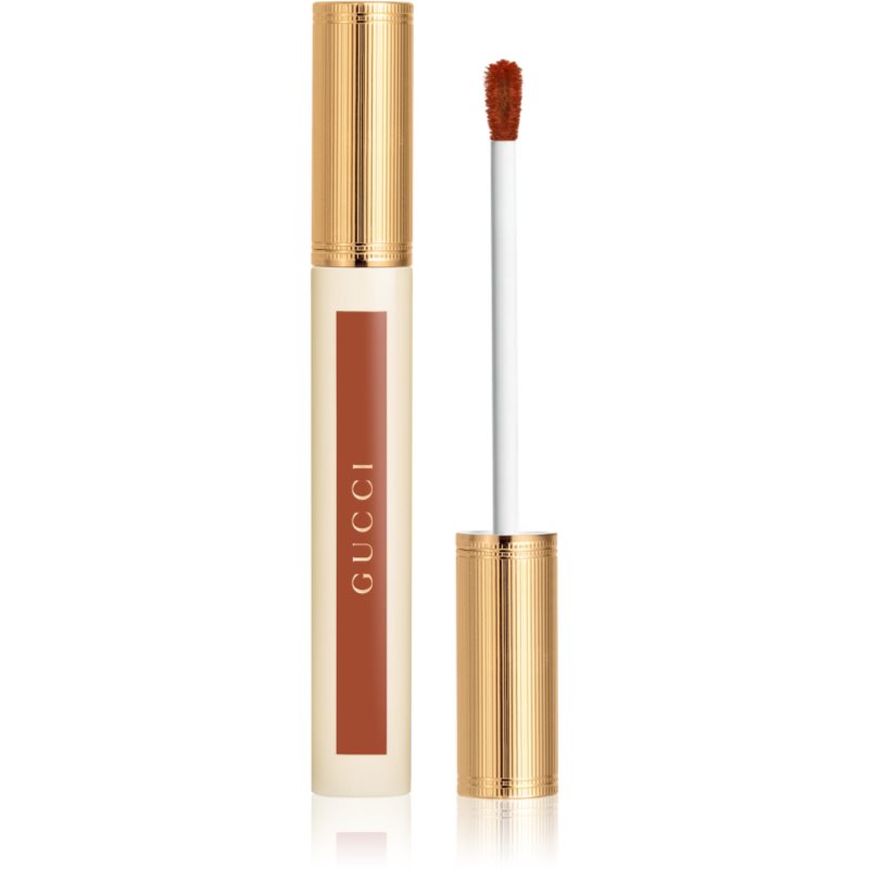 Gucci Glow Oil-In-Water Tint Liquid Lipstick ruj lichid, hidratant și lucios culoare 308 Lucy Dark Orange 6.5 ml