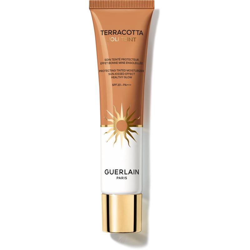 GUERLAIN Terracotta Joli Teint Protecting Tinted Moisturizer machiaj de stralucire pentru un look natural SPF 20 culoare 40 Amber 30 ml