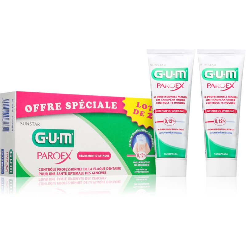 G.U.M Paroex Toothpaste pastă de dinți 75 ml 2 buc