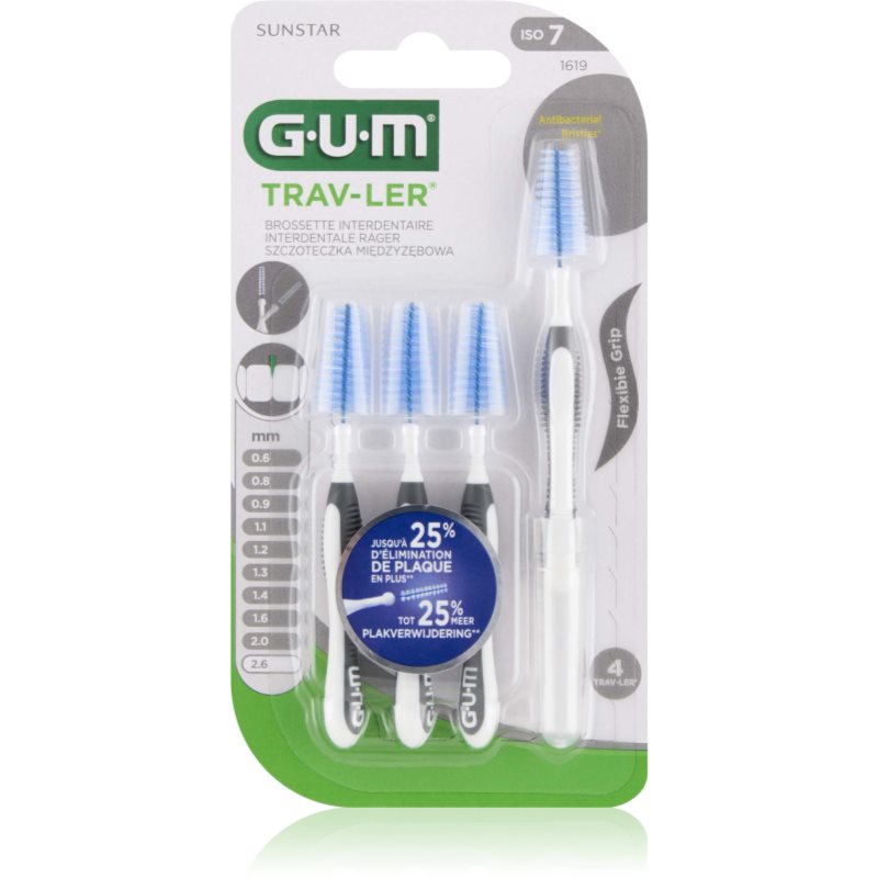 G.U.M Trav-Ler Proxabrush perie interdentara 2,6 mm 4 buc