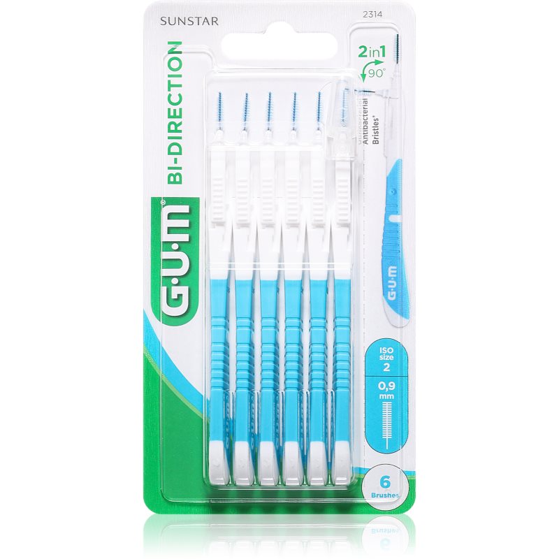 G.U.M Bi Direction Interdental Brush 2314 perie interdentara 0,9 mm 6 buc