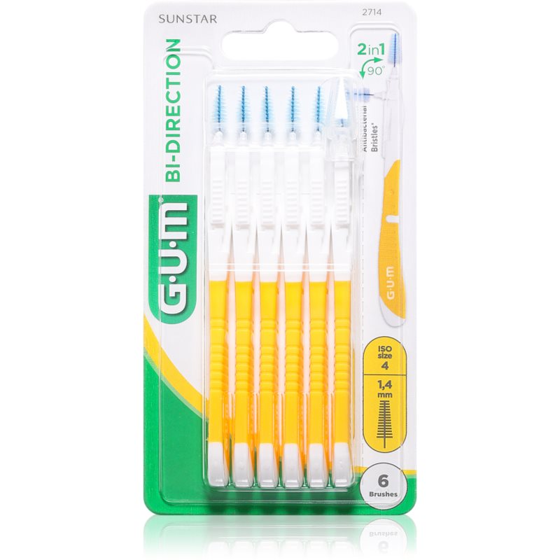 G.U.M Bi Direction Interdental Brush 2714 perie interdentara 1,4 mm 6 buc