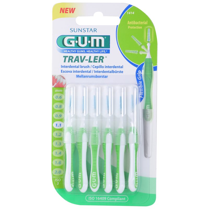 G.U.M Trav-Ler Interdental perie interdentara 1,1 mm 6 buc