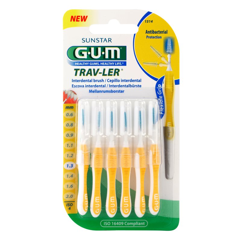 G.U.M Trav-Ler Interdental perie interdentara 1,3 mm 6 buc