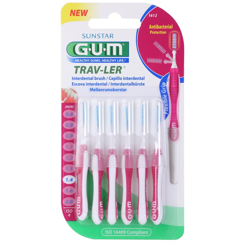 G.U.M Trav-Ler Interdental perie interdentara 1,4 mm 6 buc