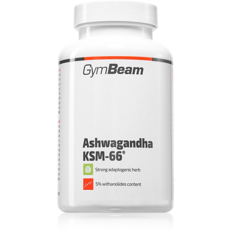 GymBeam Ashwagandha KSM-66® capsule pentru sănătate fizică și psihică 90 caps.