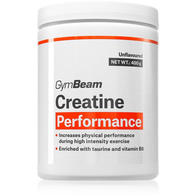 GymBeam Creatine Performance pulbere pentru susținerea performanțelor sportive aroma Unflavored 400 g