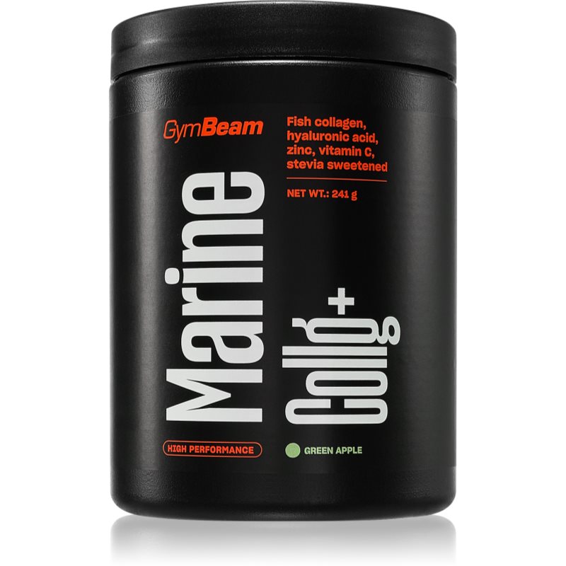 GymBeam Marine Collg+ nutriția articulațiilor aroma Green Apple 241 g