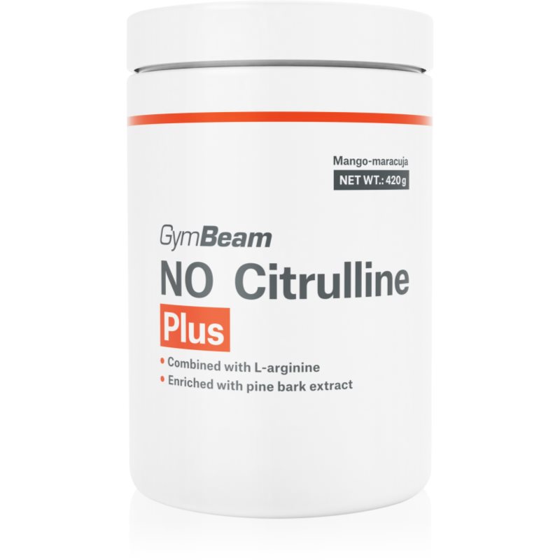GymBeam NO Citrulline Plus pulbere pentru susținerea performanțelor sportive aroma Mango Maracuja 420 g