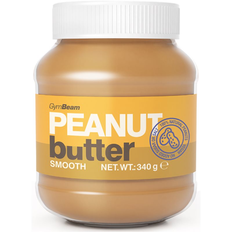 GymBeam Peanut Butter Smooth cremă de nuci 100 % 340 g