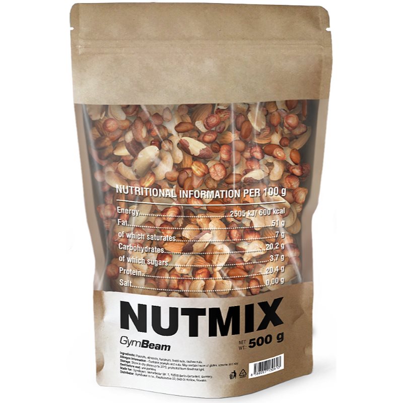 GymBeam Nutmix amestec de nuci natural 500 g