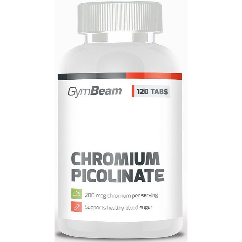 GymBeam Chromium Picolinate favorizează funcționarea normală a organismului 120 tbl