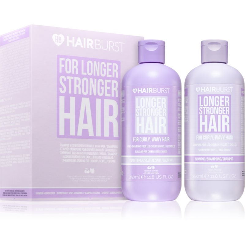 Hairburst Longer Stronger Hair Curly, Wavy Hair Set set cadou pentru păr creț