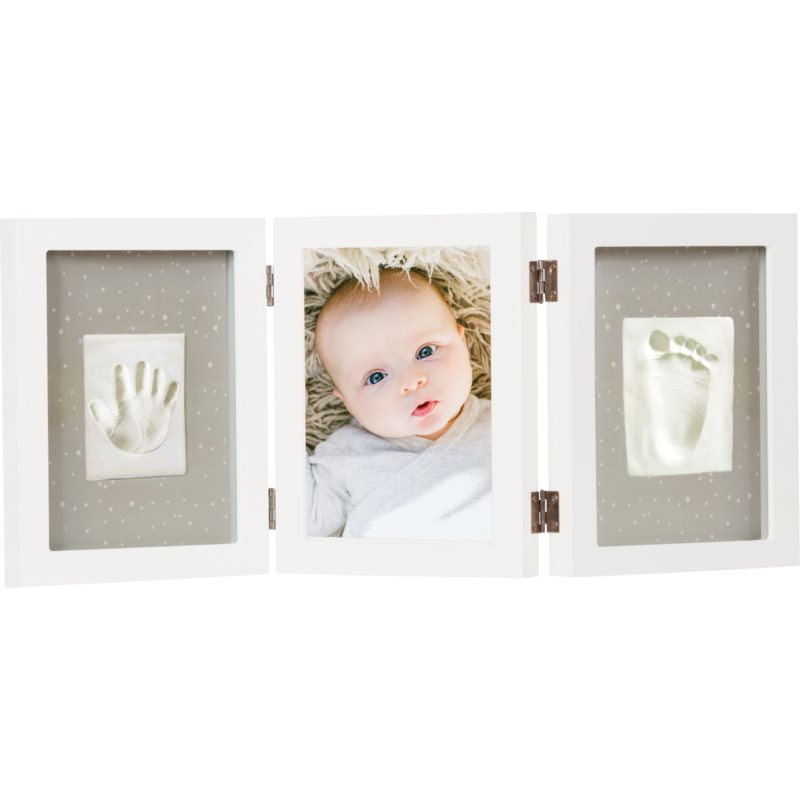 Happy Hands Triple Frame Set De Mulaj Pentru Amprentele Bebelusului