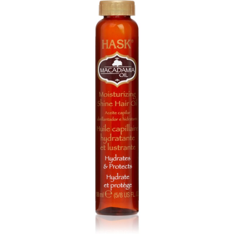 HASK Macadamia Oil ulei hidratant pentru un par stralucitor si catifelat 18 ml