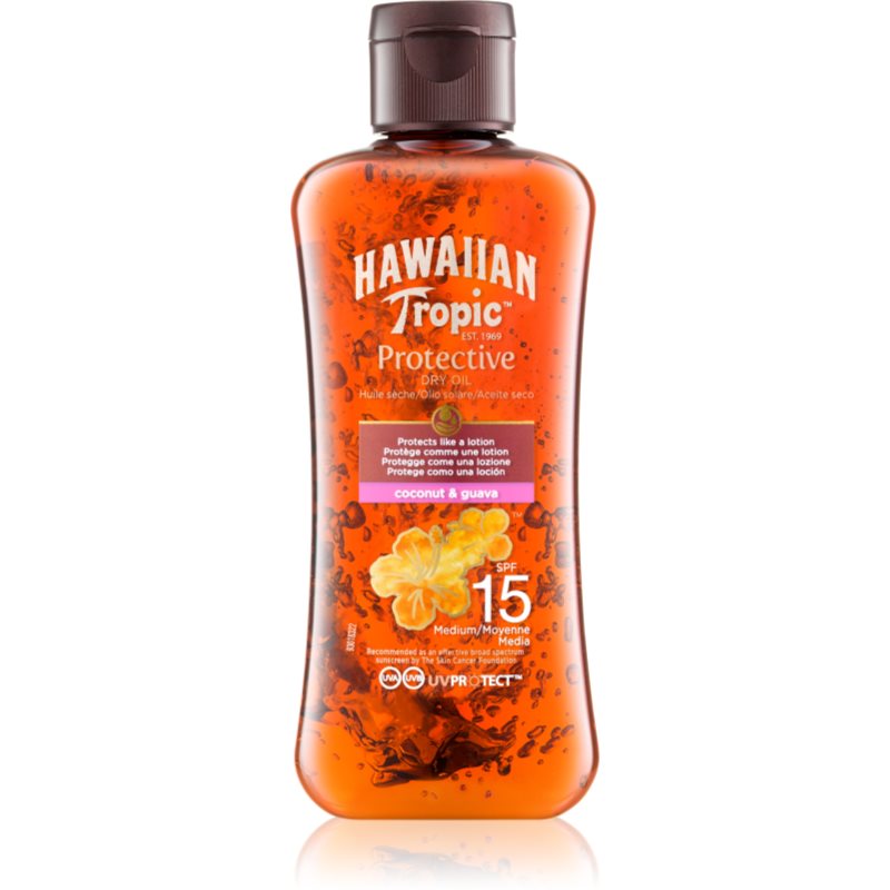 Hawaiian Tropic Protective Dry Oil Spray ulei de bronzat pentru piele uscata SPF 15 100 ml