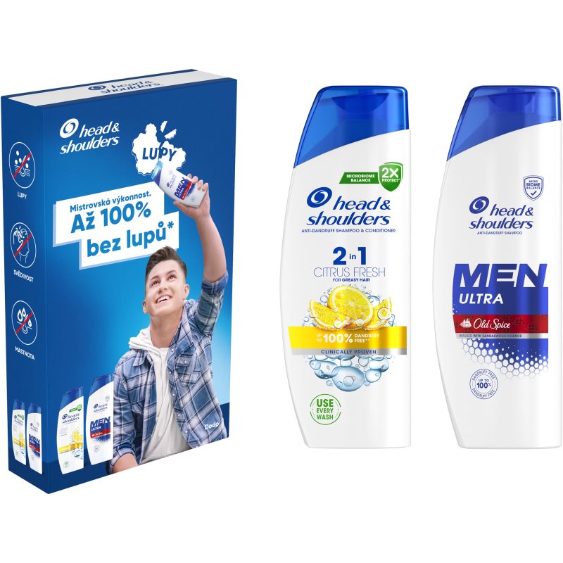 Head & Shoulders Citrus Fresh + Ultra Old Spice set cadou pentru barbati