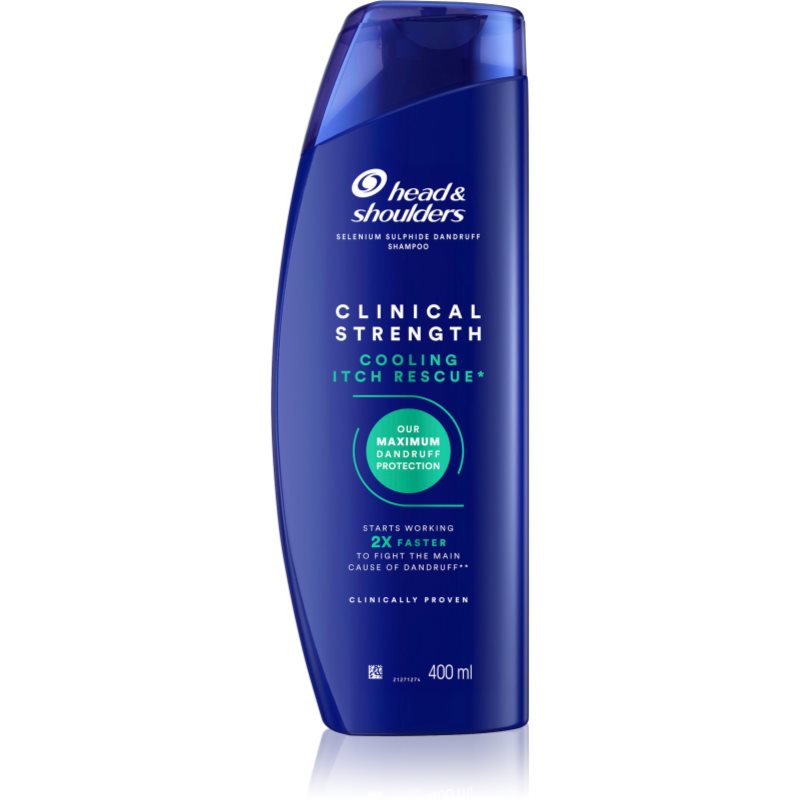 Head & Shoulders Cooling Itch Rescue șampon anti-mătreață și anti-mâncărime 400 ml