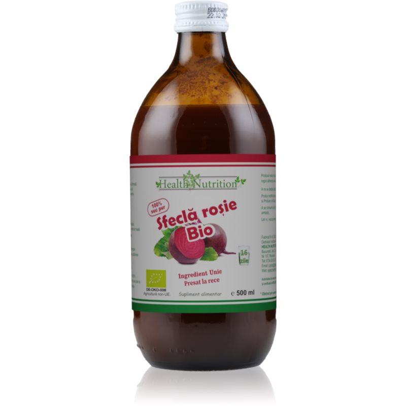 HEALTH NUTRITION Sfecla Rosie Pur BIO suc de legume 500 ml