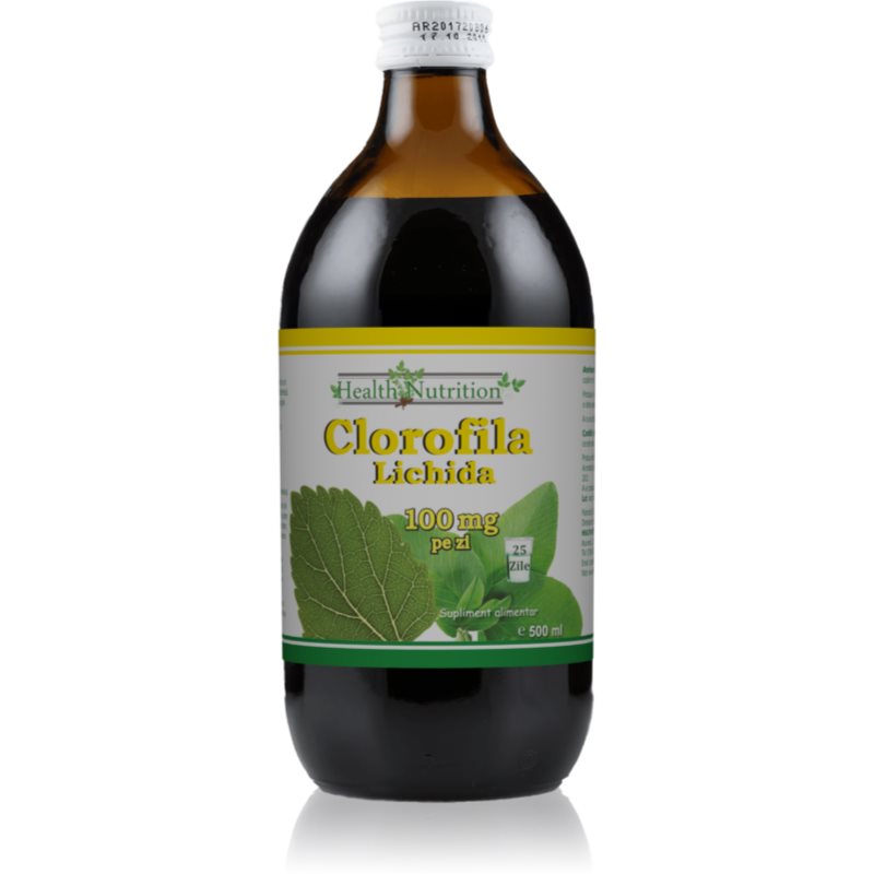 HEALTH NUTRITION Clorofila Lichidia suc pentru detoxificare 500 ml