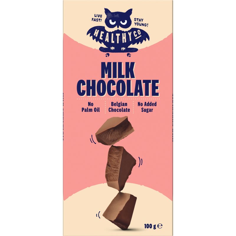 HealthyCo Vollmilchschokolade Vollmilchschokolade ohne Zuckerzusatz 100 g