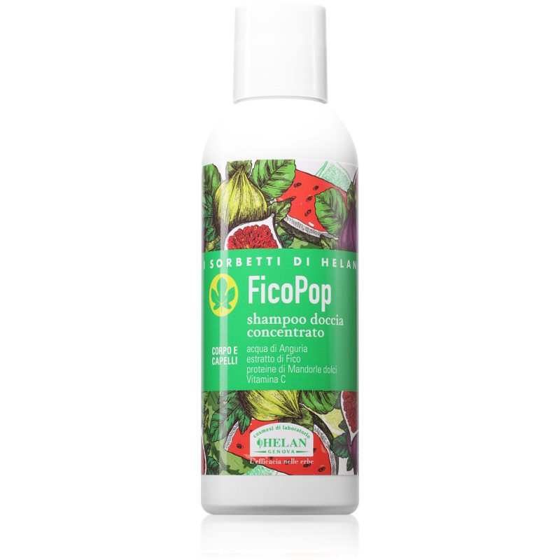 Helan I SORBETTI DI HELAN FicoPop Concentrated Shower Shampoo 2 in 1 gel de dus si sampon 150 ml Helan I SORBETTI DI HELAN FicoPop Concentrated Shower Shampoo 2 in 1 gel de dus si sampon 150 ml