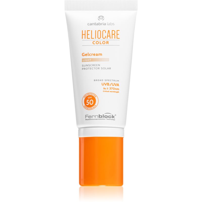 Heliocare Color Gelcream gel-cremă cu efect de tonifiere SPF 50 culoare Light 50 ml