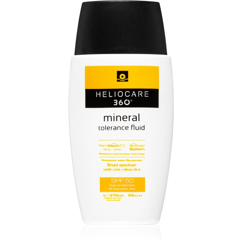 Heliocare 360° Mineral Tolerance Fluid fluid protector cu minerale pentru fata SPF 50 50 ml