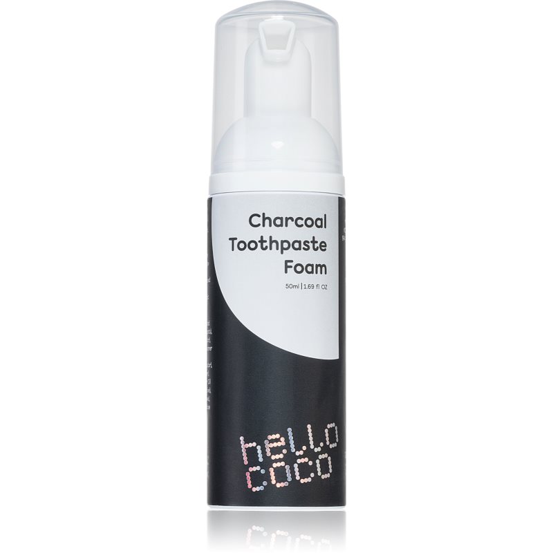 Hello Coco Activated Charcoal Pasta de dinti albire cu cărbune activ 50 ml