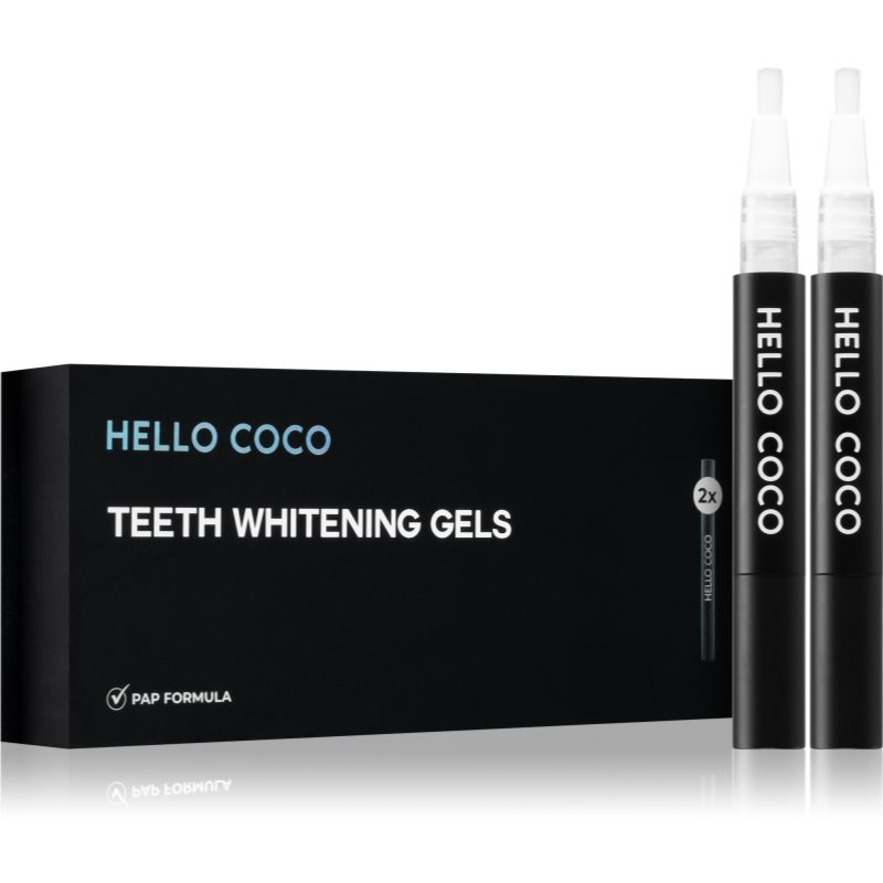 Hello Coco PAP+ Teeth Whitening Gels rezervă de reumplere cu efect de albire 2 buc