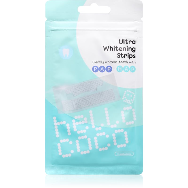 hello coco Ultra Whitening Strips benzi pentru ablirea dintilor 5 buc