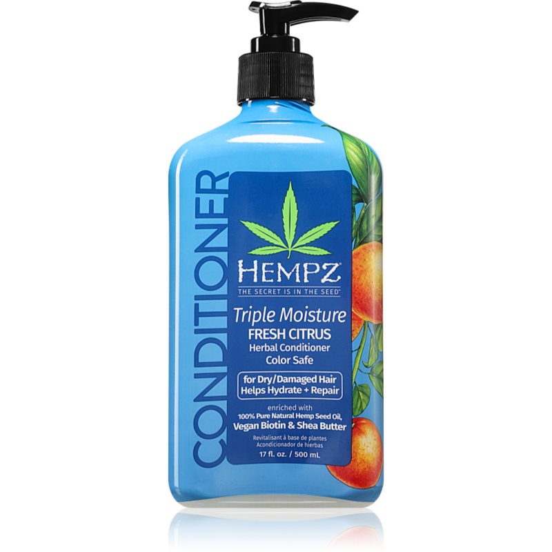 HEMPZ Triple Moisture balsam hidratant pentru păr 500 ml