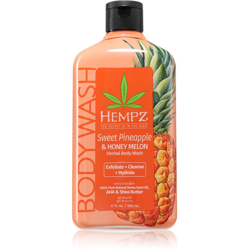 HEMPZ Sweet Pineapple Honey Melon gel de duș pentru corp 500 ml