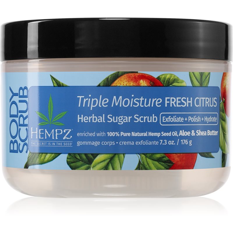 HEMPZ Triple Moisture exfoliant pentru corp 176 g