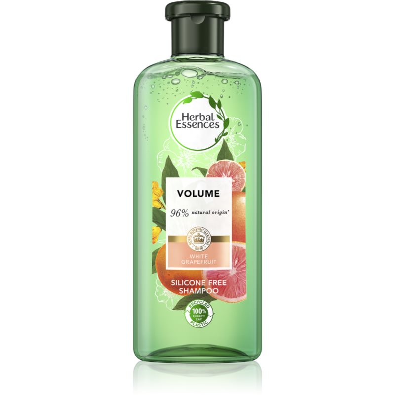 Herbal Essences 96% Natural Origin Volume șampon pentru păr White Grapefruit & Mosa Mint 400 ml