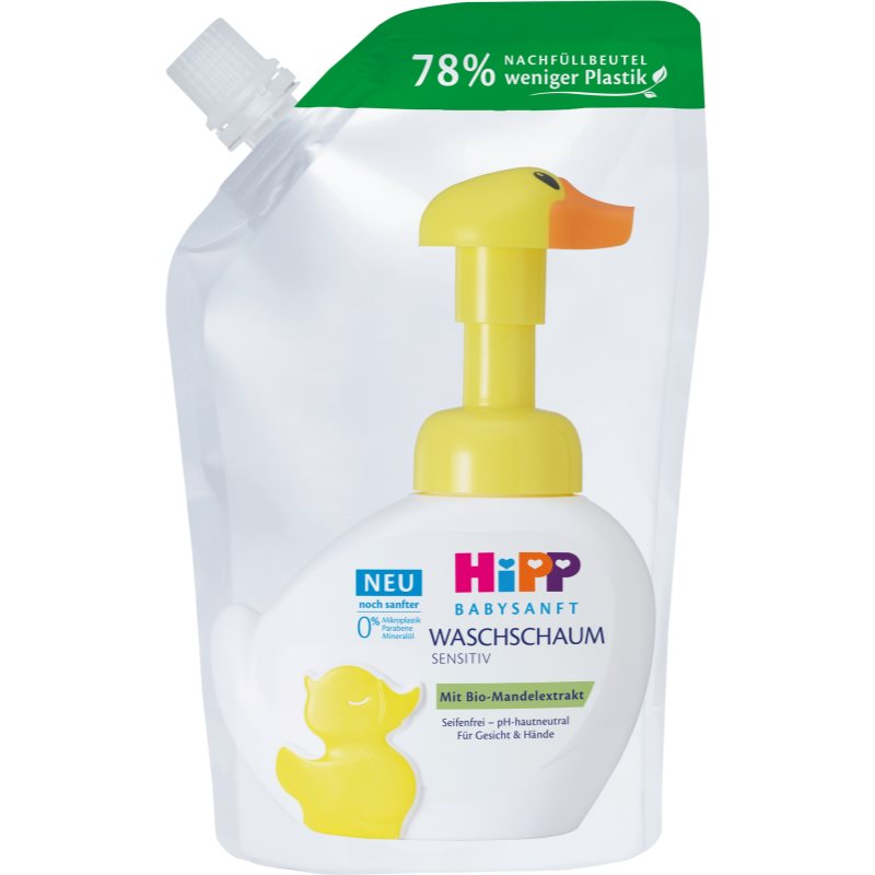 Hipp Babysanft Sensitive spuma de curatare rezervă 250 ml