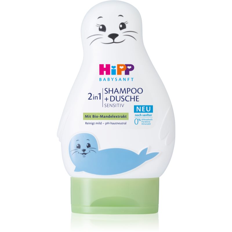 Hipp Babysanft Sensitive sampon pentru copii pentru corp si par Seal 200 ml