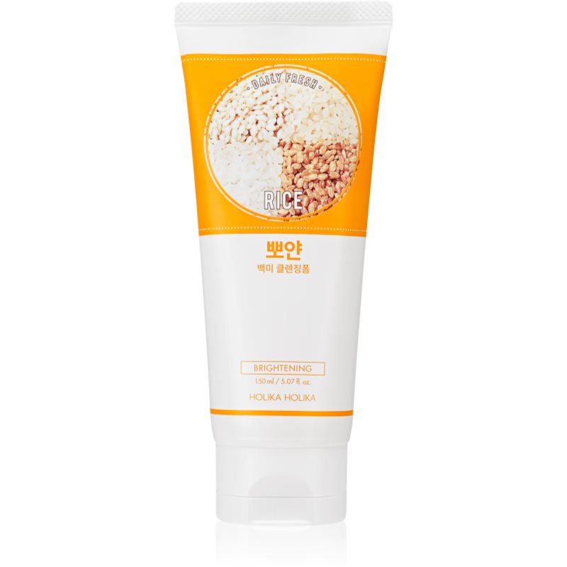 Holika Holika Daily Fresh Rice crema hidratanta pentru curatare pentru tenul uscat 150 ml