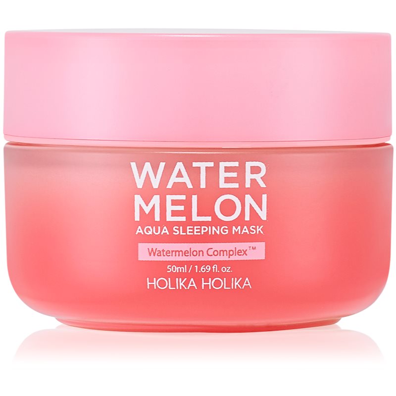 Holika Holika Watermelon Mask masca de noapte intensa pentru regenerarea rapida a pielii uscate si deshidratate 50 ml
