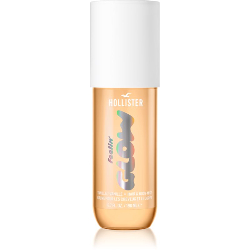 Hollister Feelin' Glow brumă parfumată pentru corp si par pentru femei Vanilla 198 ml