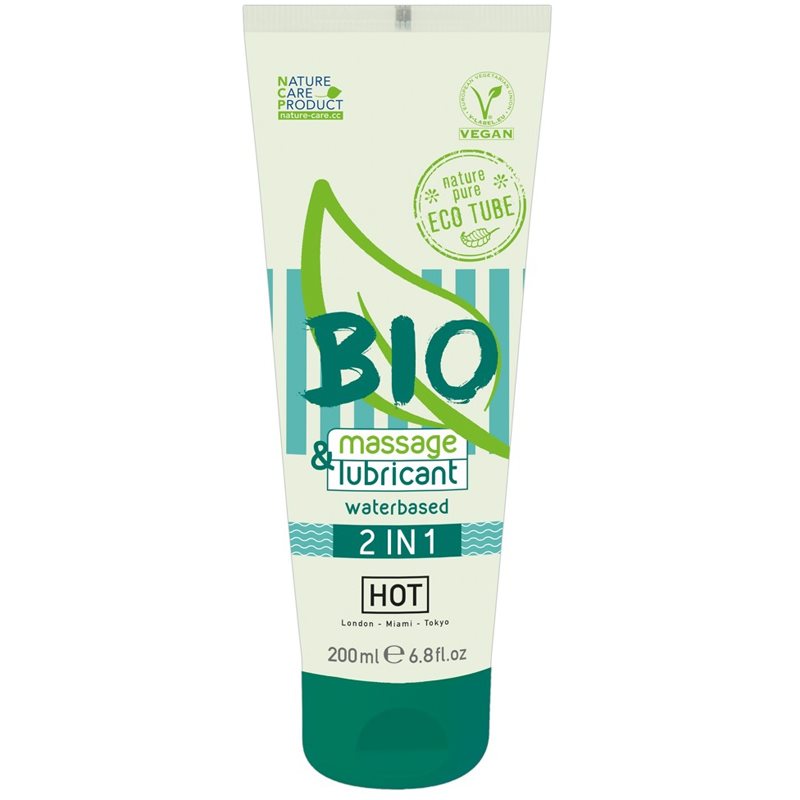 HOT Bio 2in1 gel lubrifiant pentru masaj 200 ml