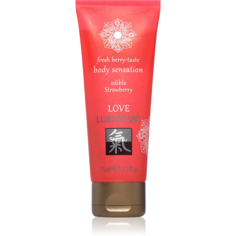 HOT Shiatsu Love gel lubrifiant cu aromă Strawberry 75 ml