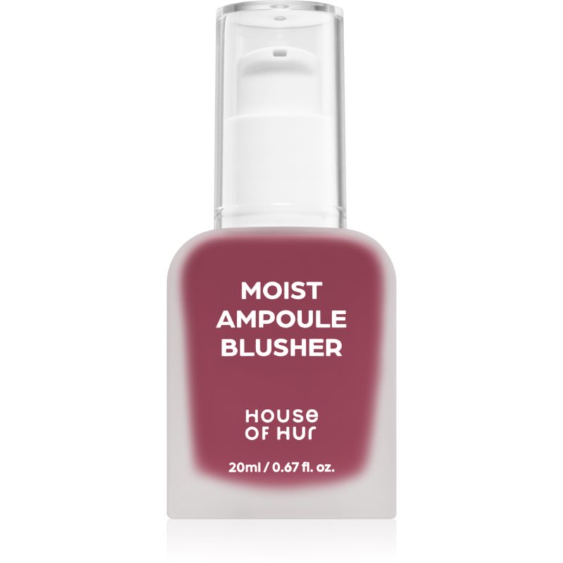 House of Hur Moist Ampoule Blusher fard de obraz lichid culoare 08 Berry Purple 20 ml