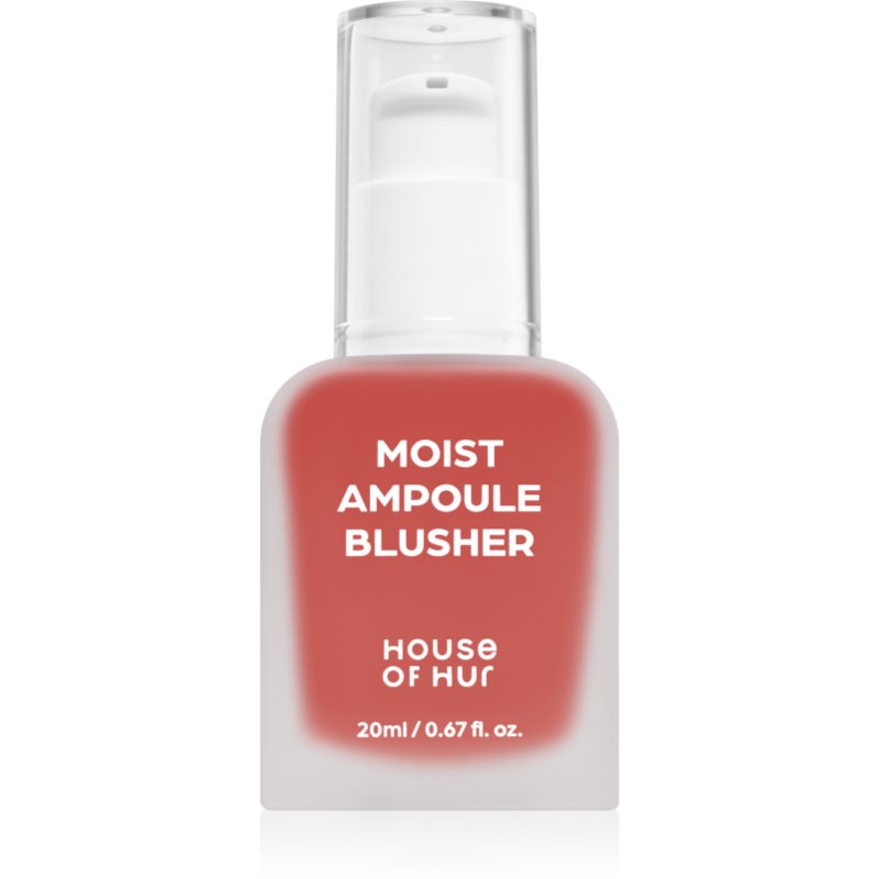 House of Hur Moist Ampoule Blusher fard de obraz lichid culoare 05 Peach Coral 20 ml