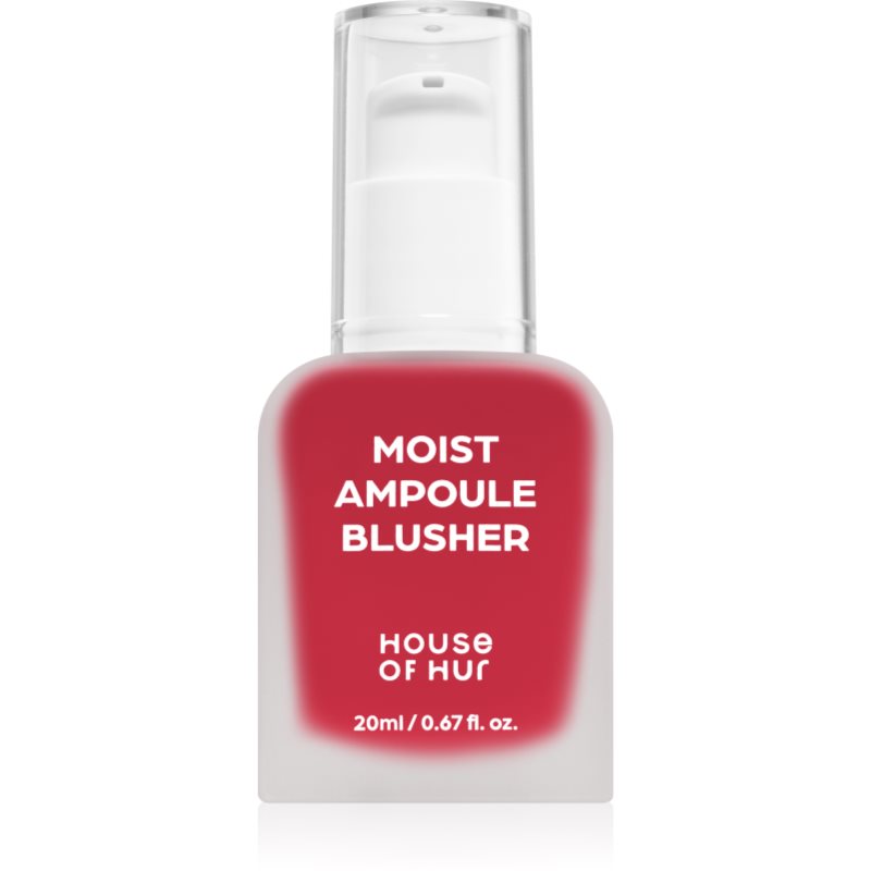House of Hur Moist Ampoule Blusher fard de obraz lichid culoare 09 Ruby Red 20 ml